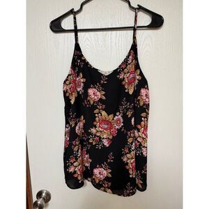 Pink Republic Floral Print Sleeveless Dress Cami Tank Top Size XL